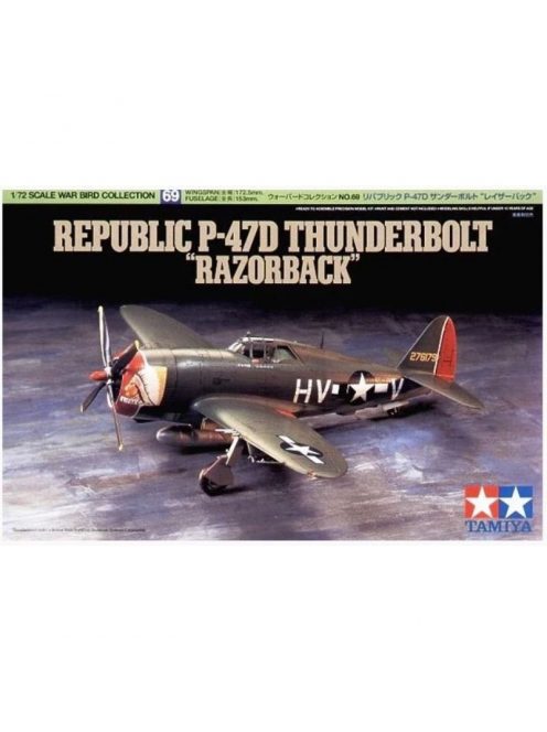 Tamiya - 1:72 Republic P-47D Thunderbolt Razorback