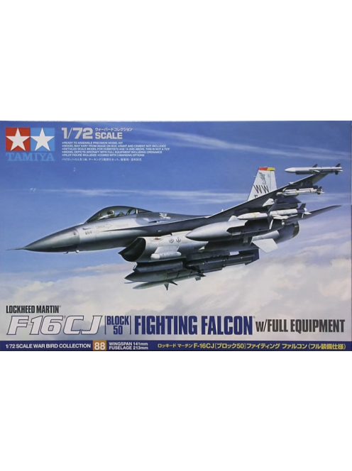 Tamiya - Lockheed Martin F-16Cj [Block 50] Fighting Falcon (Full Equipment) - 1 Figure