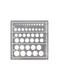   Tamiya - Tamiya Craft Tools Series Modelling Template (Round, 1-12.5mm) For Advanced Users