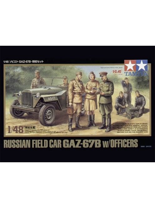 Tamiya - Russian Field Car Gaz-67B W/Officers