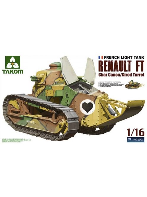 Takom - French Light Tank Renault FT char canon / Girod turret