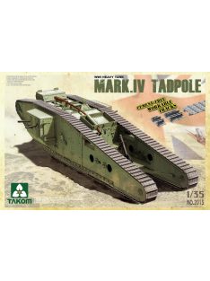   Takom - WWI Heavy Battle Tank Mark IV Male Tadpole with Rear mortar