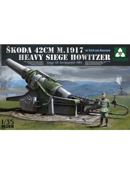 Takom - Sˇkoda 42cm M.1917 Heavy Siege Howitzer with Erich von Manstein