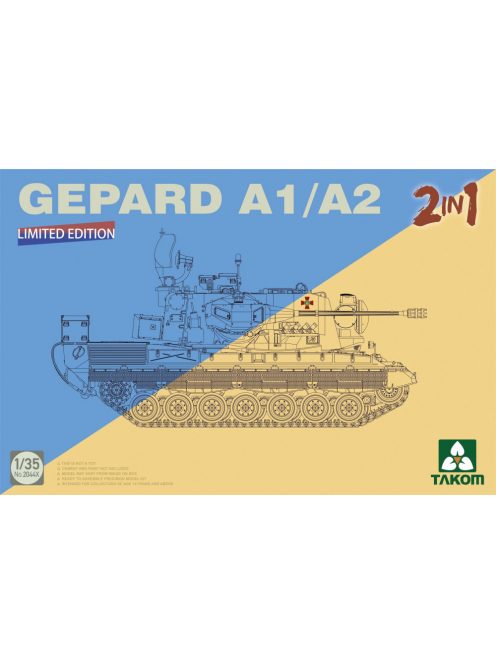 Takom - Bundeswehr Flackpanzer1 Gepard SPAAG A1/A2  2 in 1