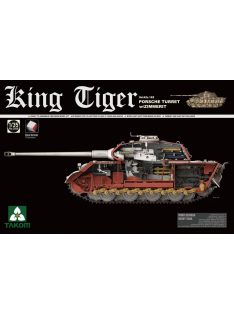   Takom - WWII German Heavy Tank Sd.Kfz.182 King Tiger Porsche Turret with Zimmeri