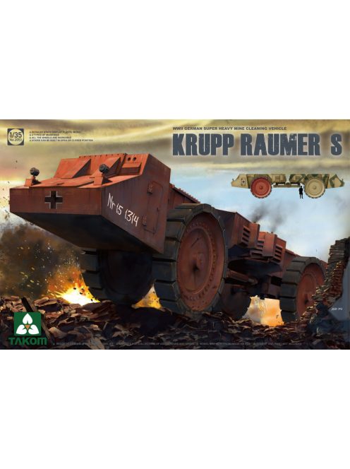 Takom - WWII German Super Heavy Mine Clearing Vehicle Krupp Raumer S