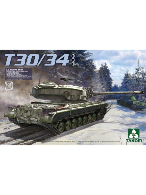 Takom - U.S. Heavy Tank T30/34 2 in 1