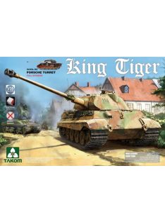   Takom - WWII German Heavy Tank Sd.Kfz.182 King Tiger Porsche Turret w/interior [