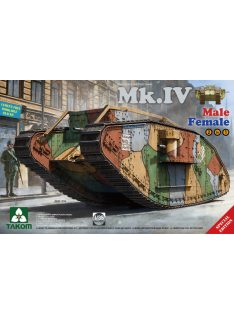   Takom - WW I Heavy Battle Tank Mk.IV 2 in 1( Special edition with new decal and