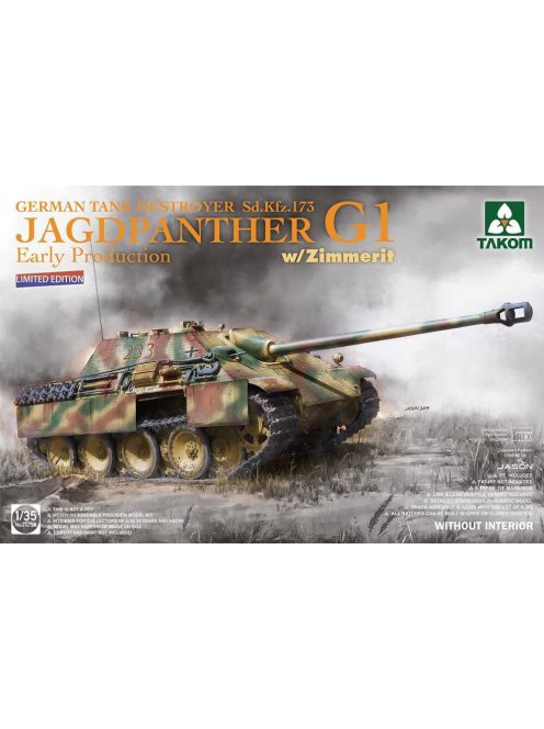 Takom - German Tank Destroyer Sd.Kfz.173 Jagdpanther G1 Early Production w/Zimmerit (Limited edition)