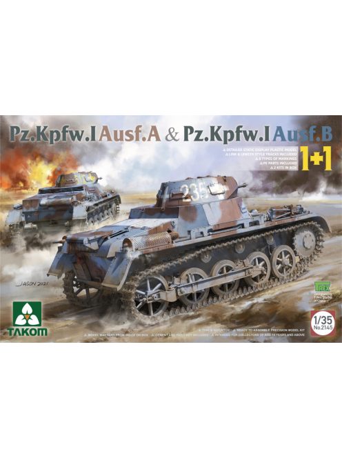 Takom - Pz.Kpfw.I Ausf.A & Pz.Kpfw.I Ausf. B (1+1)