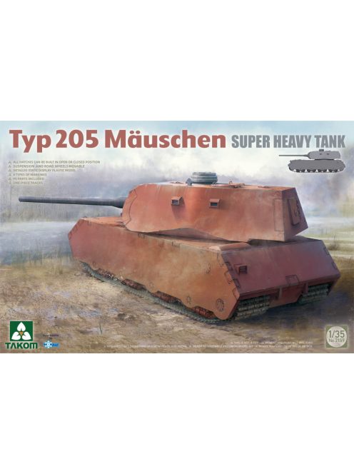 Takom - Typ 205 Mauschen Super Heavy Tank