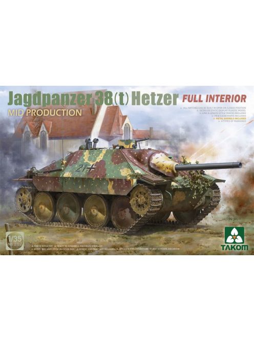 Takom - Jagdpanzer 38(t) Hetzer MID PRODUCTION w/FULL INTERIOR