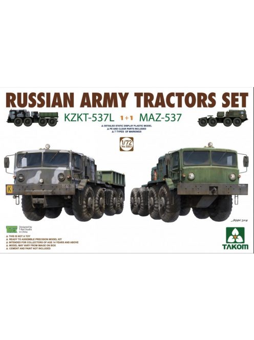 Takom - Russian Army Tractors Set KZKT-537L MAZ-537