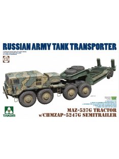   Takom - Russian Army Tank Transporter MAZ-537G Tractor w/CHMZAP-5247G Semitrailer