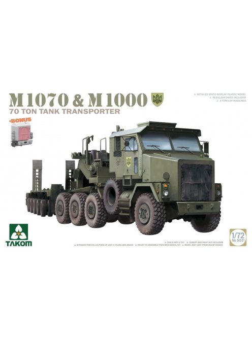 Takom - M1070&M1000 70 TON TANK TRANSPORTER