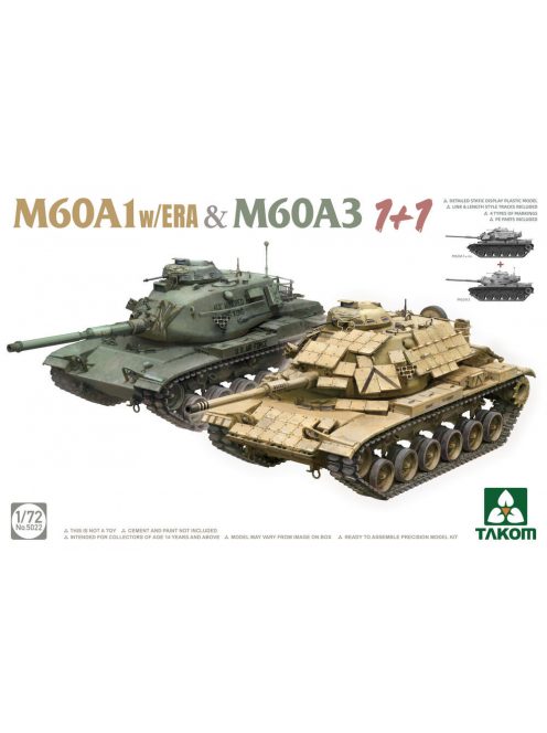 Takom - M60A1 w/ERA & M60A3 1+1