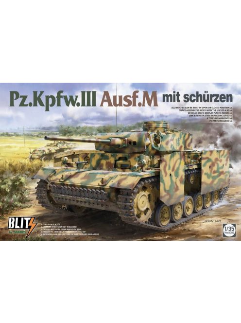 Takom - Pz.Kpfw.III Ausf.M mit schürzen