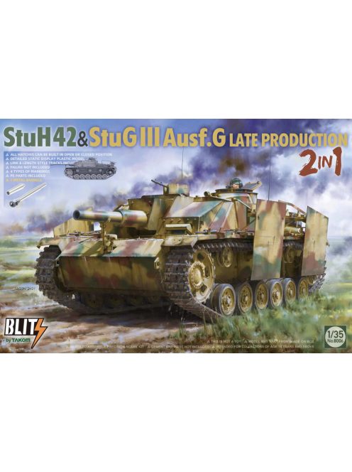 Takom - Stuh42 & Stug III Ausf.G Late Prodution 2 In 1