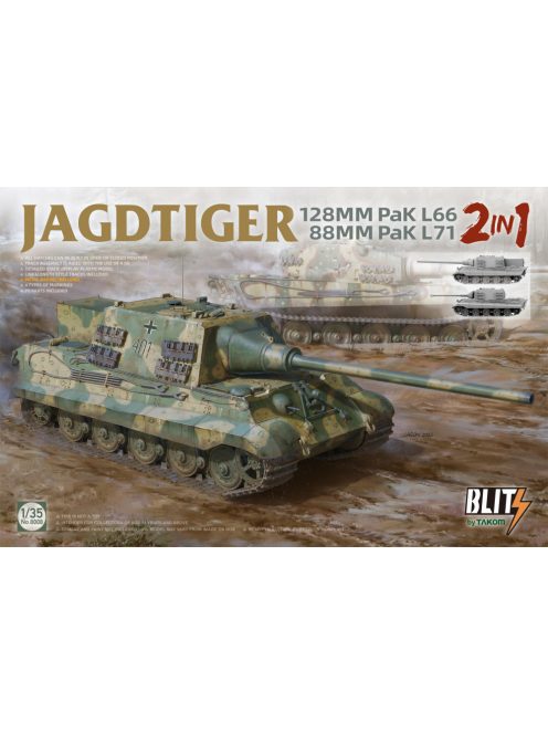 Takom - JAGDTIGER (2 in 1) 128MM Pak L66 88MM Pak L71