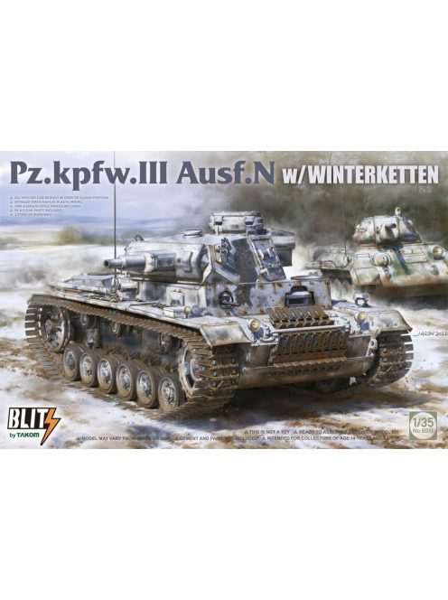 Takom - Pz.Kpfw.III Ausf.N W/Winterketten