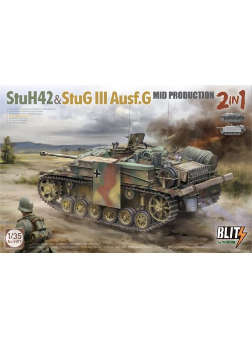 Takom - StuH42&StuG III Ausf.G Mid Prodution 2 in 1