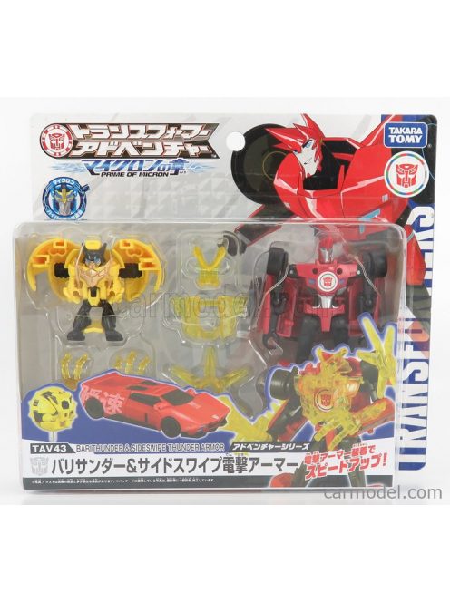 Takara-Tomy - Takara-Tomy Transformers Barithunder & Sideswipe Cm. 12.0 Red Black Yellow