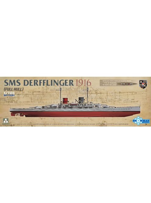 Takom - SMS DERFFLINGER 1916 (FULL HULL)