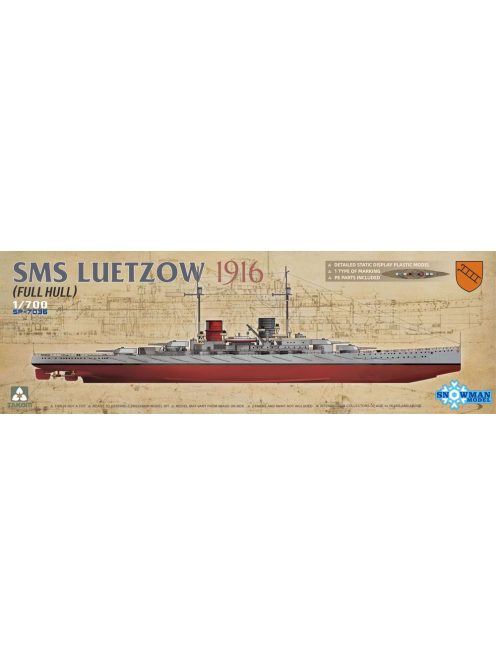 Takom - SMS LUETZOW 1916 (FULL HULL)