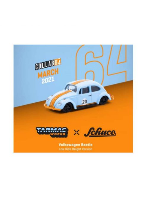 Tarmac - 1:64 Volkswagen Beetle 1966, Blue/Orange - Tarmac