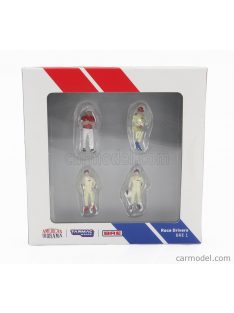 Tarmac - Figures Set 4X Mechanics Beige Red