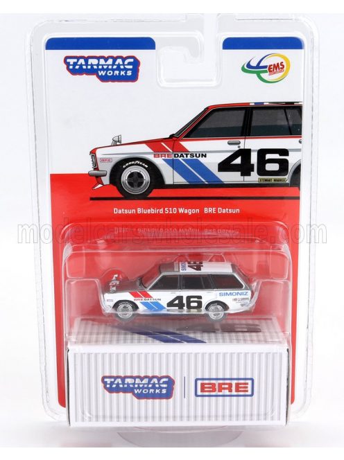 Tarmac - DATSUN 510 BLUEBIRD N 46 SW STATION WAGON 1971 SILVER WHITE BLUE