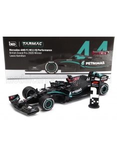   Tarmac - MERCEDES GP  F1  W11 EQ PERFORMANCE TEAM AMG PETRONAS MOTORSPORT N 44 WORLD CHAMPION WINNER SILVERSTONE BRITISH GP 2020 LEWIS HAMILTON BLACK GREEN