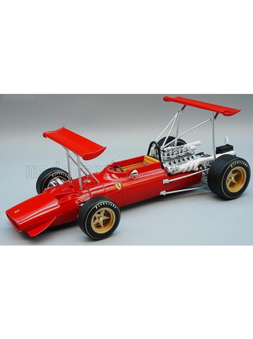 Tecnomodel - FERRARI F1  312 DOPPIO ALETTONE N 0 TEST DRIVE MODENA 1969 CHRIS AMON RED