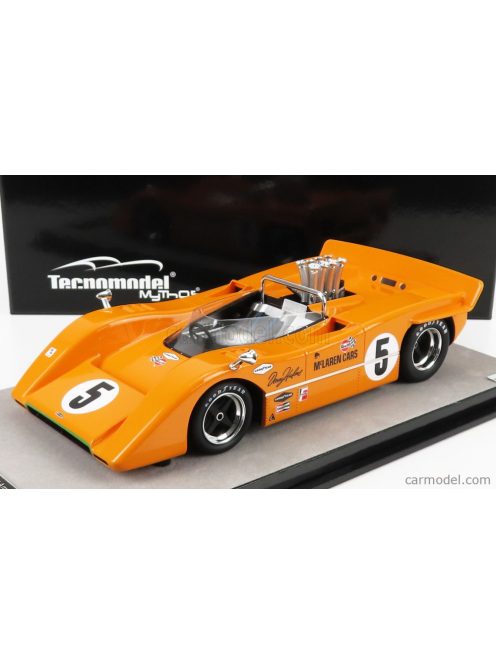 Tecnomodel - Mclaren M8A Can Am N 5 Winner Road America 1968 D.Hulme Yellow