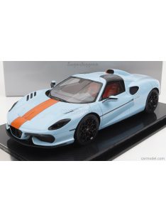   Tecnomodel - Touring Superleggera Arese Rh95 (Chassis And Engine F-12) 2021 Light Blue Orange - Gulf Colours