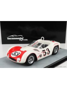   Tecnomodel - Maserati Tipo 61 Birdcage N 53 Winner Riverside "Time Gp" 1960 Bill Krause White Red