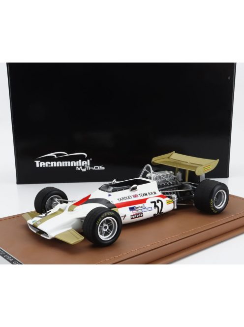 Tecnomodel - BRM F1  P153 N 32 USA GP 1970 PETER WESTBURY WHITE GOLD