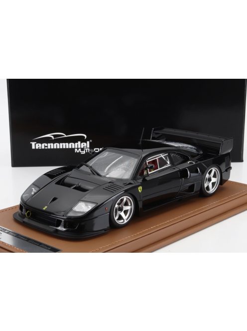 Tecnomodel - FERRARI F40 LM PRESS VERSION 1996 - WITH 5 SPOKE SILVER RIMS GLOSS BLACK