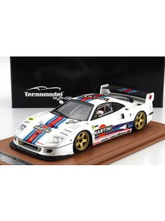   Tecnomodel - FERRARI F40 LM N 23 MARTINI RACING VERSION 1996 - WITH 5 SPOKE GOLDEN RIMS WHITE