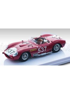   Tecnomodel - MASERATI 450S 4.5L V8 TEAM OFFICINE ALFIERI MASERATI N 537 MILLE MIGLIA 1957 DENIS JENKINSON - STIRLING MOSS RED WHITE