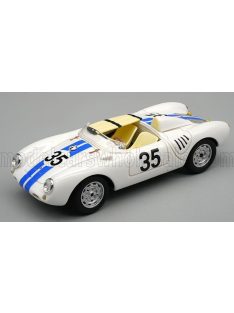   Tecnomodel - PORSCHE 550A TEAM ED HUGUS N 35 24h LE MANS 1957 E.HUGUS - C.G.DE BEAUFORT WHITE BLUE