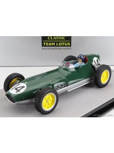   Tecnomodel - Lotus F1 16 N 14 Dutch Gp (With Pilot Figure) 1959 Graham Hill British Racing Green Silver