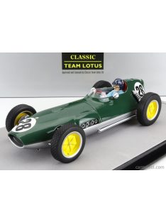   Tecnomodel - Lotus F1 16 N 28 British Gp Aintree (With Pilot Figure) 1959 Graham Hill British Racing Green Silver