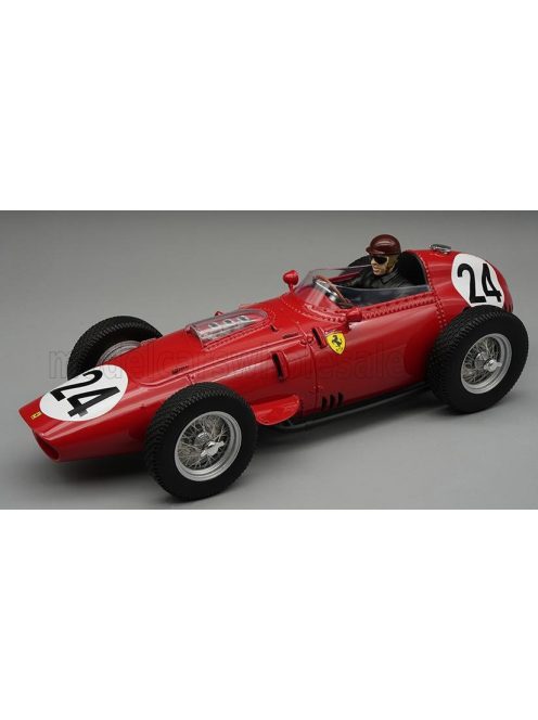 Tecnomodel - FERRARI F1  DINO 246/256 TEAM SCUDERIA FERRARI N 24 WINNER REIMS FRANCE GP (with pilot figure) 1959 TONY BROOKS RED