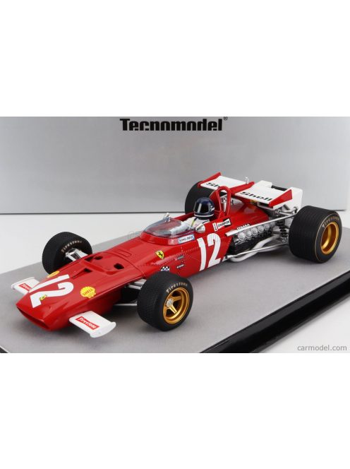 Tecnomodel - Ferrari F1 312B N 12 Winner Austria Gp (With Pilot Figure) 1970 Jacky Ickx Red White