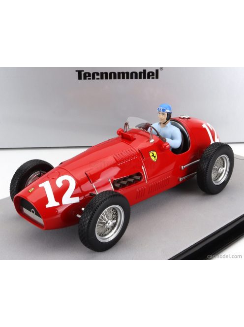 Tecnomodel - Ferrari F1 500 F2 N 12 Winner Monza Italy Gp Alberto Ascari (With Pilot Figure) 1952 World Champion Red