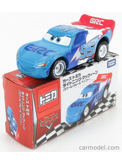 Tomica - Walt Disney Pixar Cars - Lightning Mcqueen Raoul Caroul Paint Blue Red