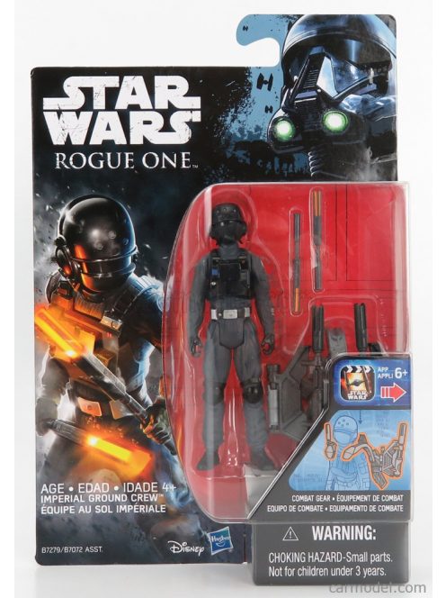 Tomica - Star Wars Rogue One Imperial Ground Crew Figure Cm. 9.5 Grey Black