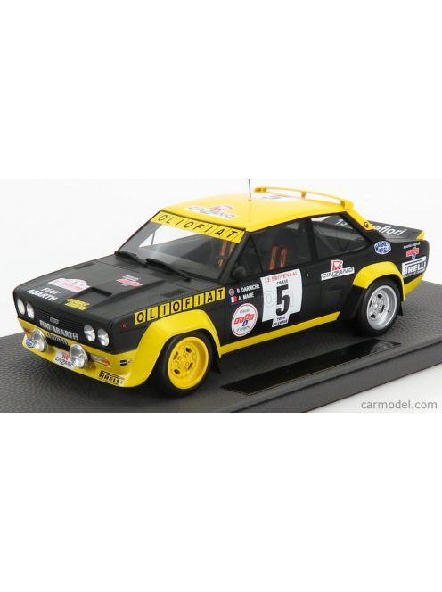 Topmarques - Fiat 131 Abarth N 5 Winner Rally Tour De Corse 1977 B.Darniche - A.Mahe Blue Yellow